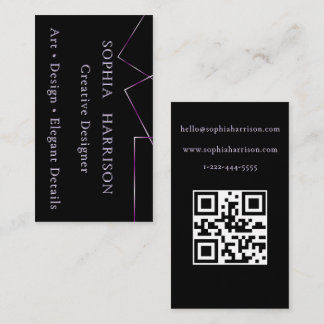 Carte de visite personnalisée Black Lilac
