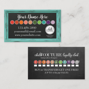 Carte de visite personnalisée Chalk Couture