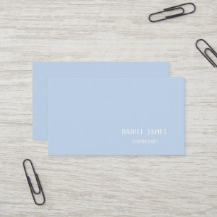 Carte de visite personnalisée en lin