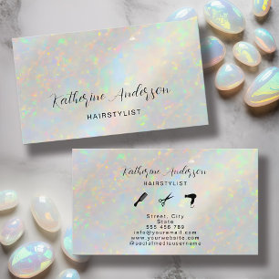 Carte de visite personnalisée en pierre d'opale él