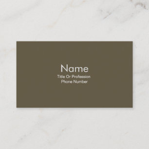Carte de visite personnalisée Olive