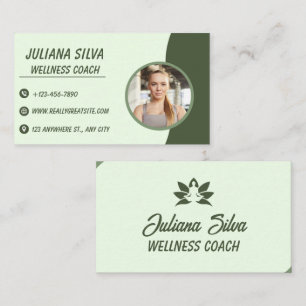 Carte de visite personnalisée pour coach de bien-ê