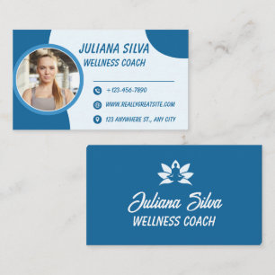 Carte de visite personnalisée pour coach de bien-ê