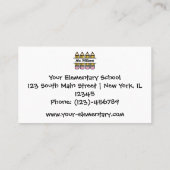 Carte de visite personnalisée pour enseignant sur (Dos)