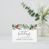 Carte de visite personnalisée pour les fêtes (Debout devant)