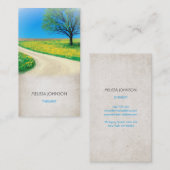 Carte De Visite personnalisées d'affaire pour pshycologue (Devant / Derrière)