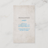 Carte De Visite personnalisées d'affaire pour pshycologue (Dos)