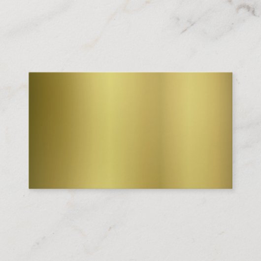 Carte De Visite Personnaliser arrière Gold Modèle (Devant)