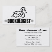 Carte De Visite Personnaliser Canard (Devant / Derrière)