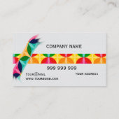 Carte De Visite Personnaliser colorée simple (Dos)