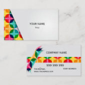 Carte De Visite Personnaliser colorée simple (Devant / Derrière)