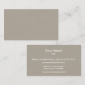 Carte De Visite Personnaliser de couleur grise (Devant / Derrière)
