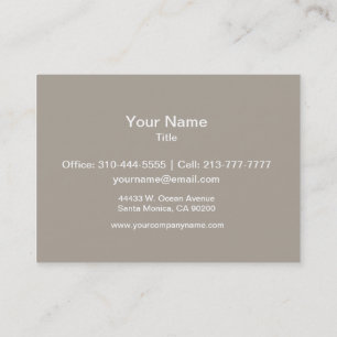 Carte De Visite Personnaliser de couleur grise