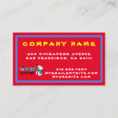 Carte De Visite Personnaliser des Bénédictions d'hiver (Dos)