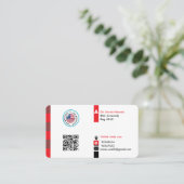 Carte De Visite Personnaliser du gouvernement (Debout devant)