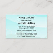 Carte De Visite Personnaliser garderie Enseignant préscolaire Enfa (Dos)
