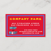 Carte De Visite Personnaliser Joyeuse Et Lumineuse (Dos)