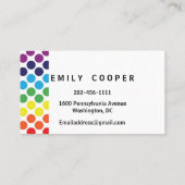 Carte De Visite Personnaliser la garderie Enseignant préscolaire C (Dos)