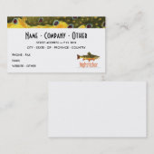 Carte De Visite Personnaliser la pêche à la truite (Devant / Derrière)