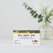 Carte De Visite Personnaliser la pêche à la truite (Debout devant)