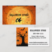 Carte De Visite Personnaliser le correctif Citrouille Halloween St (Devant / Derrière)