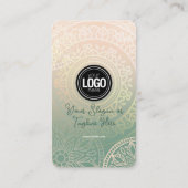 Carte De Visite Personnaliser le logo de l'entreprise | Elégant Yo (Dos)