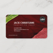 Carte De Visite Personnaliser le thème du restaurant steak (Devant)