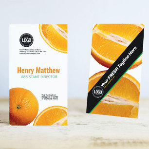 Carte De Visite Personnaliser l'entreprise Orange Company