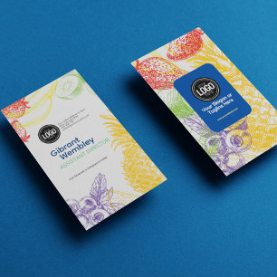 Carte De Visite Personnaliser l'entreprise Société de fruits tro