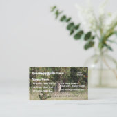 Carte De Visite (Personnaliser) Nice photo de coyote dans (Debout devant)