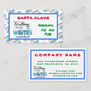 Carte De Visite Personnaliser Winter Wonderland