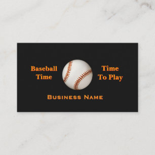 Carte De Visite Personnalisez le temps de baseball, il est temps d