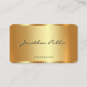 Carte De Visite Personnalisez votre Logo Texte Code QR Gold Modèle (Devant)