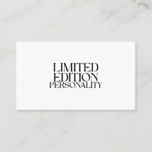 Carte De Visite Personnalité Édition Limitée Professionnel Entrepr