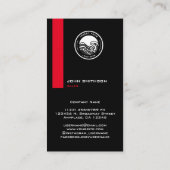 Carte De Visite Personne commerciale de portrait vertical (Dos)