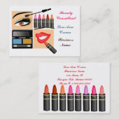 Carte De Visite Personne cosmétique de ventes (Devant / Derrière)