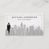 Carte De Visite Personne d'affaires | Ville (Devant)
