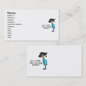 Carte De Visite Personne Du Matin (Devant / Derrière)