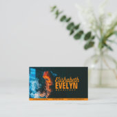 Carte De Visite Personne soudée portant un masque de métal protect (Debout devant)