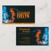 Carte De Visite Personne soudée portant un masque de métal protect (Devant / Derrière)