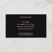 Carte de visite personnel (Dos)