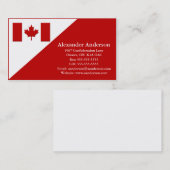 Carte de visite personnel Canada (Devant / Derrière)