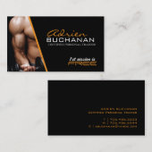 Carte de visite personnel certifié d'entraîneur (Devant / Derrière)