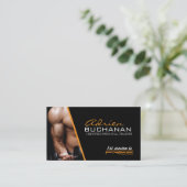 Carte de visite personnel certifié d'entraîneur (Debout devant)