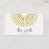 Carte De Visite Personnel Chef Logo Restauration Whisk Cater (Devant)