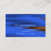 Carte de visite personnel de bleu d'entraîneur (Dos)