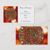 carte de visite personnel de calendrier aztèque de (Devant / Derrière)