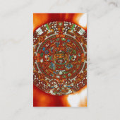 carte de visite personnel de calendrier aztèque de (Dos)