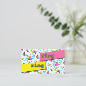 Carte de visite personnel de carte de contact de (Debout devant)