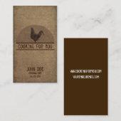 Carte de visite personnel de chef (Devant / Derrière)